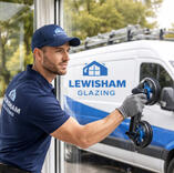 Lewisham Glazing 07474 626 610 Glazier at work
